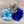 Load image into Gallery viewer, Grey and blues- Hair Flower Trio