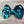 Load image into Gallery viewer, Turquoise/Pink 5 inch Sequin Hair Bow