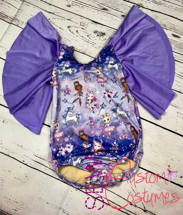 Purple Ombre Dancing Unicorn- Child Intermediate Autumn Leo