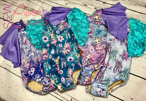Purple Ombre Dancing Unicorn- Child Intermediate Autumn Leo