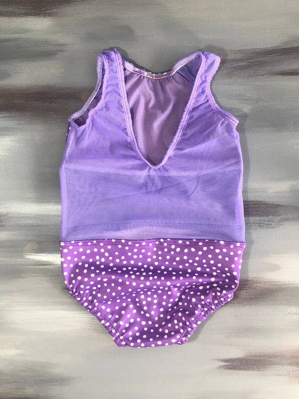 Purple Polka Dot Believe Leotard