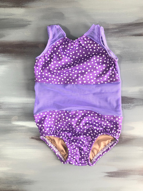 Purple Polka Dot Believe Leotard