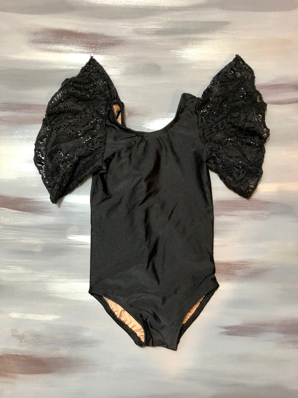 Black Lace Autumn Leotard