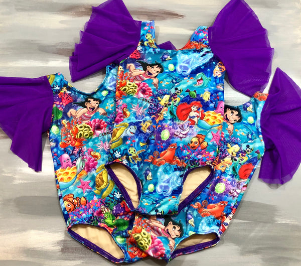 Child Small- Under the Sea, Autumn Leotard