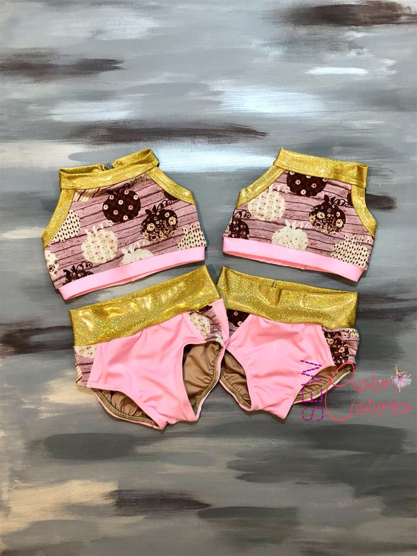 Pink and gold pumpkin- Child small Perseverance Set