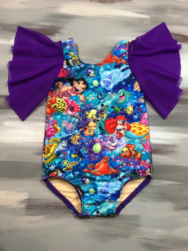 Child Small- Under the Sea, Autumn Leotard