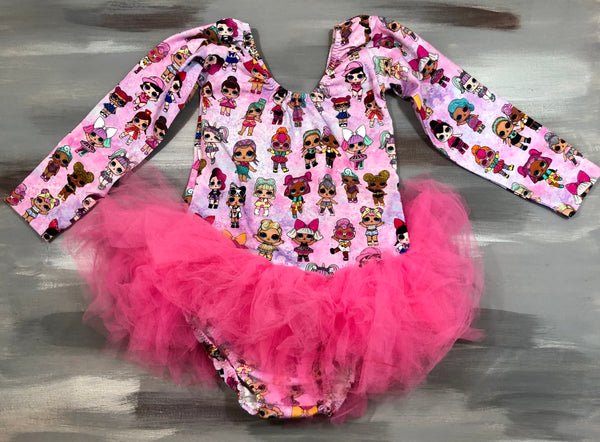 Dolls- CS Long Sleeve Tutu Leotard