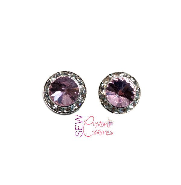 Light Rose 15mm- Pierced Earrings