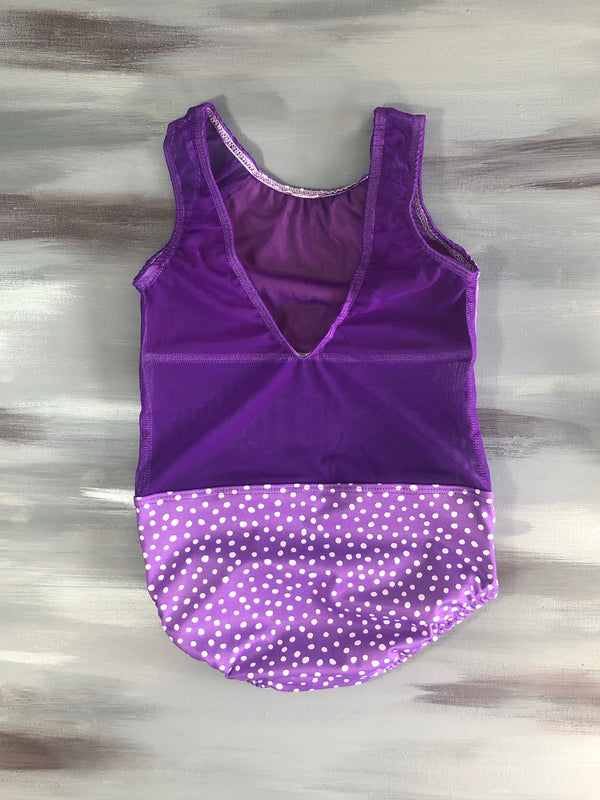 Purple Polka Dot Believe Leotard