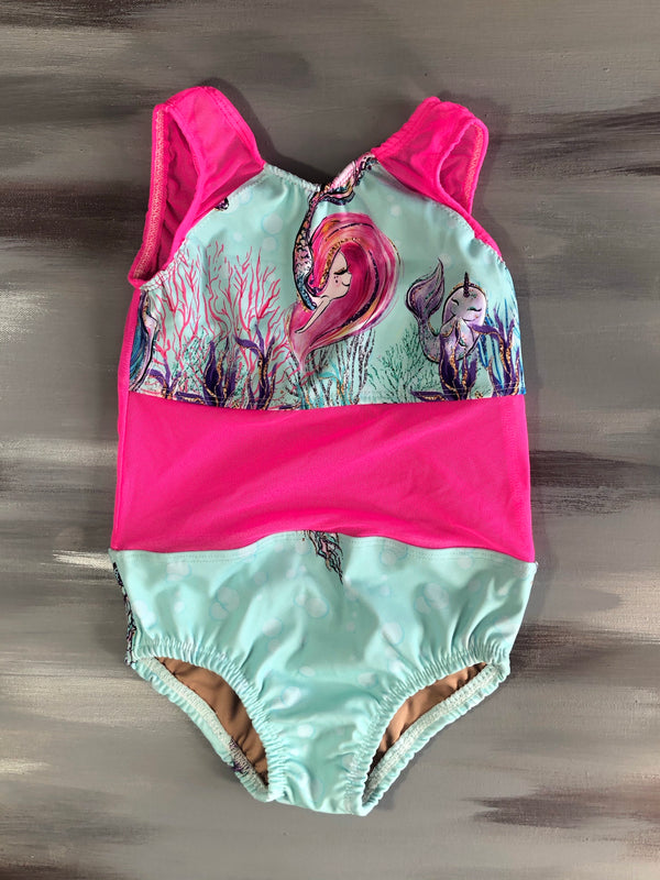 Mermaid bubbles- Believe Leotard