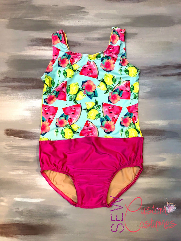 Watermelon & Lemon Faith Leotard