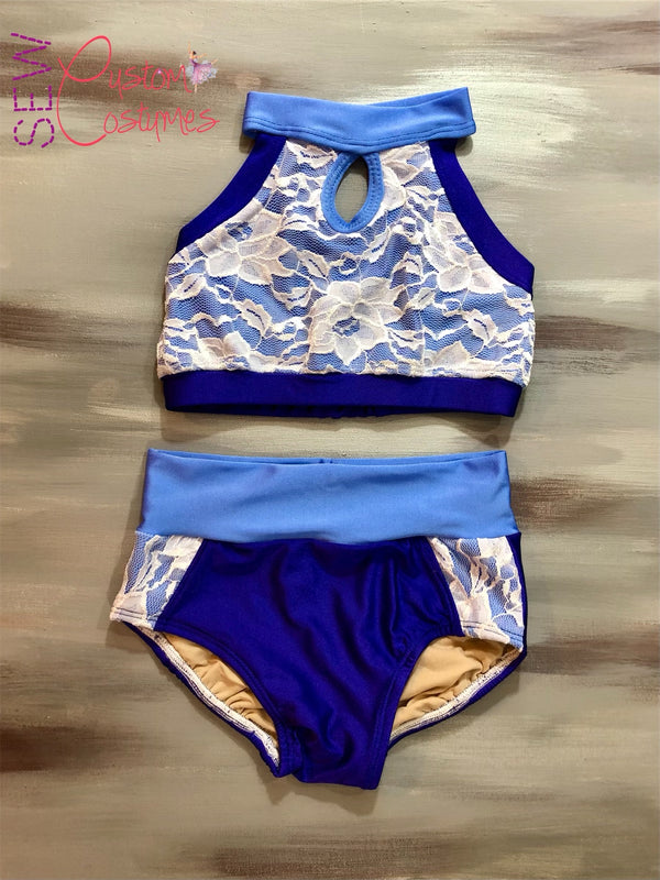 Sapphire and white lace- CXL Perseverance Set
