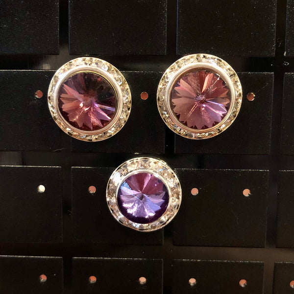 Amethyst 17mm- *Discontinued* Clip On Earrings