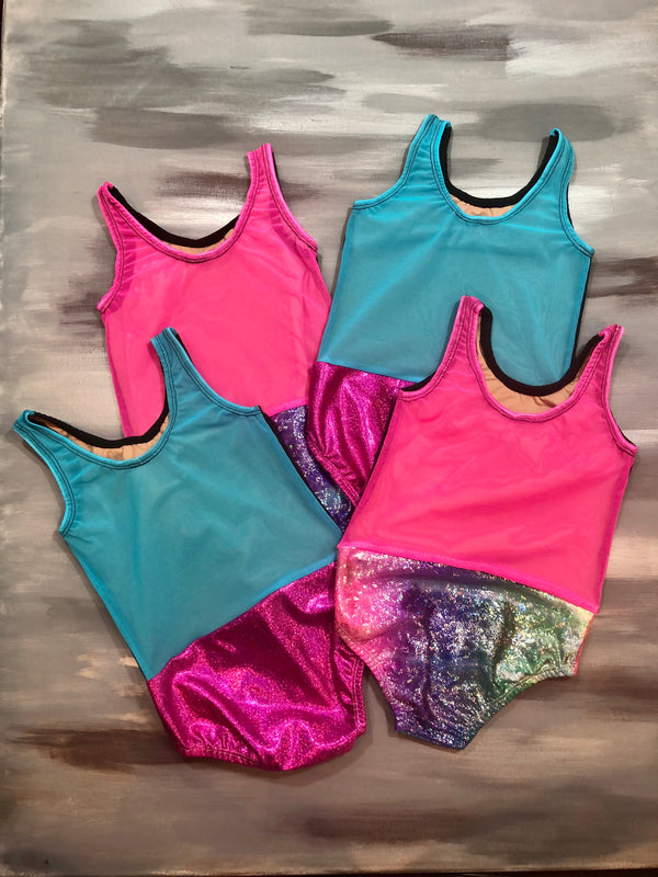 Sparkles and Glitter- One of a kind Faith Leotards, int