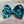 Load image into Gallery viewer, Turquoise/Pink 5 inch Sequin Hair Bow
