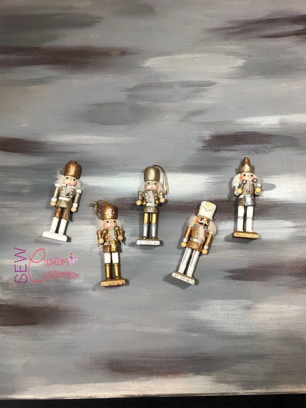 Glitter Nutcracker Ornaments